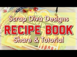 Saloon mini album + Recipe card stamp and die set = a cute summer recipe book! 😎 📖