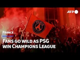 Fans on Champs-Elysees go wild as PSG win Champions League | AFP