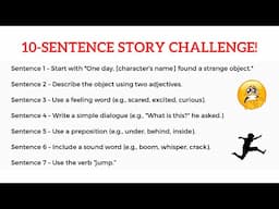10-Sentence Story Challenge! (Worksheet Included)