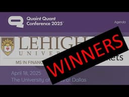 Quaint Quant Conference   Ticket Winners