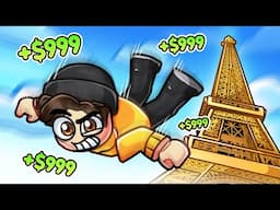 Making TRILLIONS in Roblox Climb and Jump Tower...!