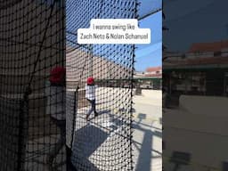 Zach Neto & Nolan Schanuel hit a RBI single after I practiced their swing #mlb #losangelesangels