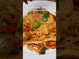 Espaguetis Salteados con Vegetales #recetavegana #cocina