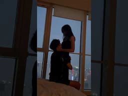 Seducing my boyfriend to see his reaction..🖤 #couples #romance
