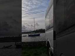Van parking near the river. 2 metres from the water. #vanlife #campervan #vanparkups