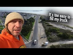 Trash Picking RICH Beach Town After Holiday Week!