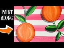 EP240 "Summery Oranges" – Anyone Can Paint This! Acrylic Art for Total Beginners