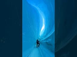 THIS place is OUT of this WORLD!! #Antarctica #icetunnel #tunnel #blue