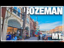 Bozeman Montana Spring Walk 🌼 | Downtown & Historic Homes | Virtual Treadmill Workout
