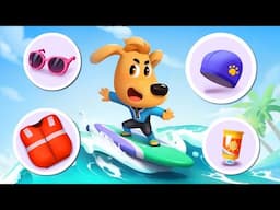 Ombaknya Tinggi, Bersiap Berselancar!🌊| Animasi | Kepala Polisi Labrador | BabyBus Bahasa Indonesia