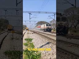 143 kmph HIGH SPEED TRIAL on BANGALORE DHARMAVARAM line | GZB WAP-5 in lead | I R #indianrailways