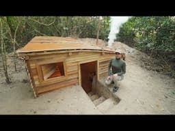 🛠 Building the Most Underground Secret Dugout for Survival | Start to Finish 🌲