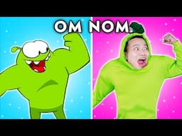SUPER NOMS - THE MUSCLE| Parody of Om Nom's Story (Cut the Rope) | Woa Parody