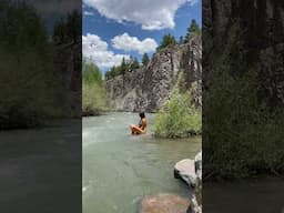 river rot reset #solitude #solotraveler #solotravel #coldplunge #wildswimming #naturelovers #nature