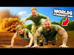 World’s Strongest Man Tries British Army Fitness Test | Passes?!