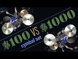 $100 vs $1000 cymbal sets. Stock Tama Swingstar vs Sabian HHX Complex. Cheap Budget vs Top Expensive