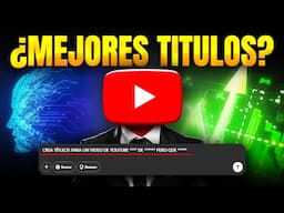 la IA ha CREADO 20 TITULOS para MIS VIDEOS y me ha superado