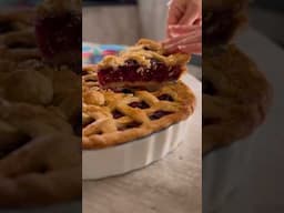 Cherry Pie Made with Home Grown Cherries 🍒🥧👩🏻‍🍳// Following a Christine McConnell Recipe