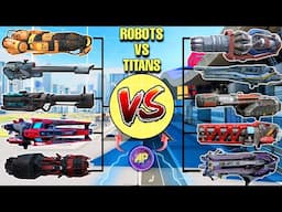 🔥 ROBOT VS TITAN WEAPONS UPDATED COMPARISON! || WAR ROBOTS WR || P1 ||