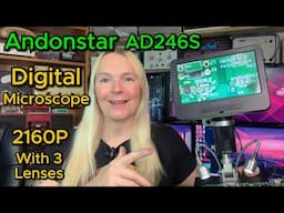 Andonstar AD246S Digital Microscope Review - 2160P With 3 Lenses!