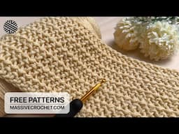 NEW & SUPER EASY Crochet Stitch for Baby Blanket & Bag! 🥰⚡️UNUSUAL Crochet Pattern for Beginners