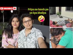Priya ne aj dopahar lunch pe kya khaliya😬ll couple vlog😻ll Tomboy ll #lgbtq #love #lesbiancouplevlog