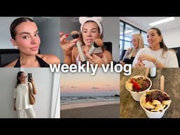 weekly vlog 💌 back home, exciting meetings, makeup chats