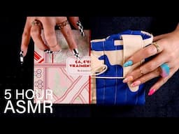 ASMR 5hrs My Little Box Unboxing (🎧 soft spoken, tapping, scratching, tracing)