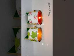 tin can reuse idea #diy #tincan #recycle #upcycling #candleholder #shorts #craft #ideas #youtube