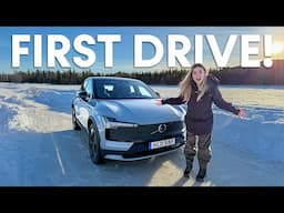 I drove on a frozen lake and got towed out! | Volvo EX30 Cross Country