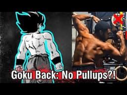 How To Build A Goku Back WITHOUT A Pullup Bar Or Gym