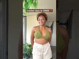 my first ever crochet class in cdmx 🧶 #crochetforbeginners #crochetersoftiktok #crochettiktok