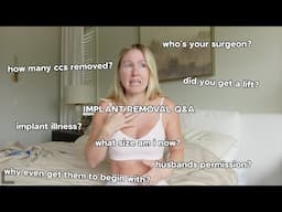 implant removal q&a what size am I now? who's my surgeon + more