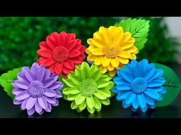NEW !! Paper Flower Making 🌺🌹| Paper Crafts For School | Home Decor | Paper Craft | DIY | Crafts