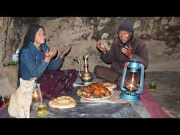 Ramadan Mubarak 2025🌙 | Surviving in a Cave Old Lovers Cooking Village Style Food | New Ramzan