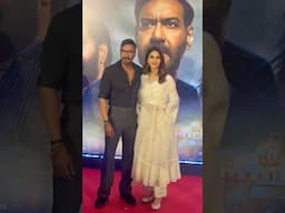 Ajay Devgn & Vani kapoor At Red Carpet Special Screening Of Raid 2