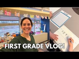 Opinion Writing, Words with Consonant Blends, and Place Value! // First Grade Vlog