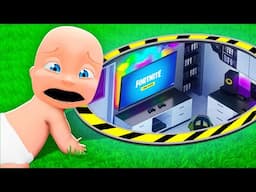 Baby FINDS Daddy's SECRET BUNKER!