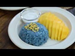 Xôi xoài kiểu Thái Lan - 2 cách làm dùng nồi hấp và nồi cơm điện | Mango sticky rice