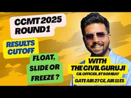 CCMT Round 1 Results || CCMT 2025 Round 1 Cutoff #ccmt #nit #mtech #cutoff #coap @TheCivilGuruji