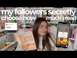 instagram SECRETLY chooses how many pages I read for a week 🤫📖💞📱*spoiler free reading vlog*