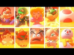 All Characters Dying in Lava - Mario Kart World