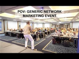 pov: inside a generic Network Marketing event with Frazer Brookes