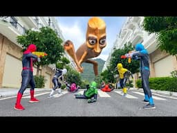 Tung Tung Tung Sahur Giant vs Team Spider-Man || Tung Tung Tung Sahur Movie Collection!