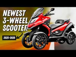 Newest Maxi Scooters and Trike Motorcycles Offering Three-Wheel Riding Stability for 2026
