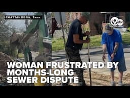 Chattanooga woman frustrated after months-long battle with city over sewer line collapse