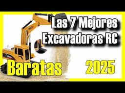 👷🔥 Las 7 MEJORES Excavadoras RC BUENAS y BARATAS de Amazon [2025]✅[Calidad/Precio] Control Remoto