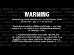 Lionsgate 2010 Blu-Ray copyright warning screen