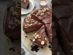 7 Ingredient No Bake Nutella Cheesecake #veganbaking #vegancheesecake #nutella