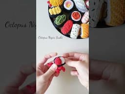 Crochet Octopus Nigiri Sushi | Amigurumi Tutorial | SpringDay DIY #crochet #crochetkeychain
